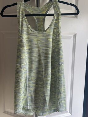 Xersion Women's Racerback Performance Tank Top - Yellow/Gray